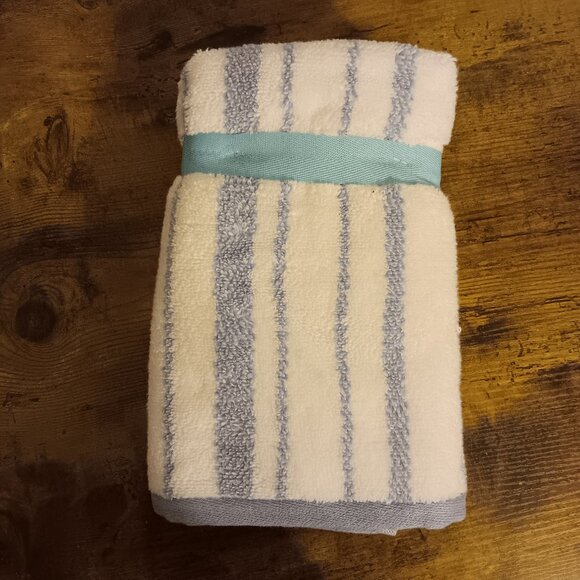 Martha Stewart Collection - Striped Nautical Hand Towel - Frozen Pond - Picture 10 of 10